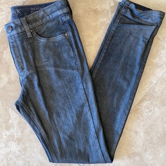 Spanx Grey Metallic The Slim X Skinny Size: 27 - Picture 1 of 5